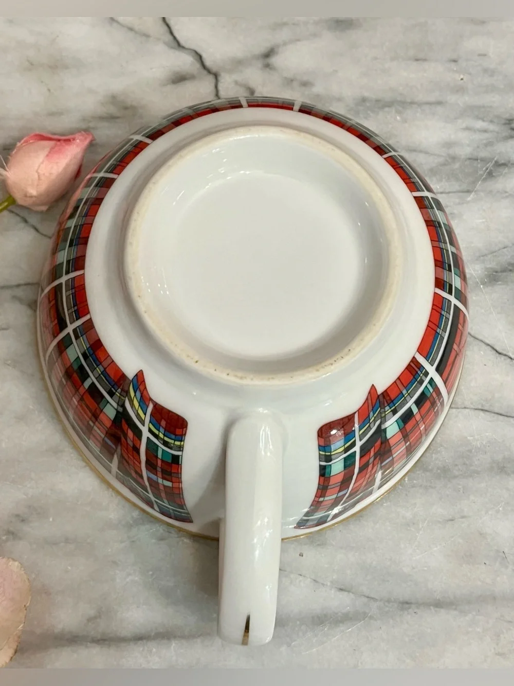 Williams Sonoma Stuart Dress Tartan Plaid Stackable Replacement Teacup Only WSO1